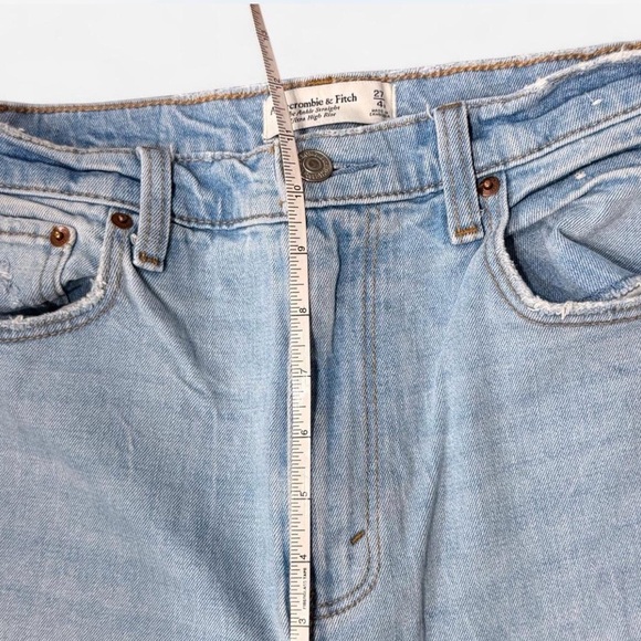 Abercrombie & Fitch The Ankle Straight Ultra High Rise Jeans Size 27 / 4R - Picture 5 of 7